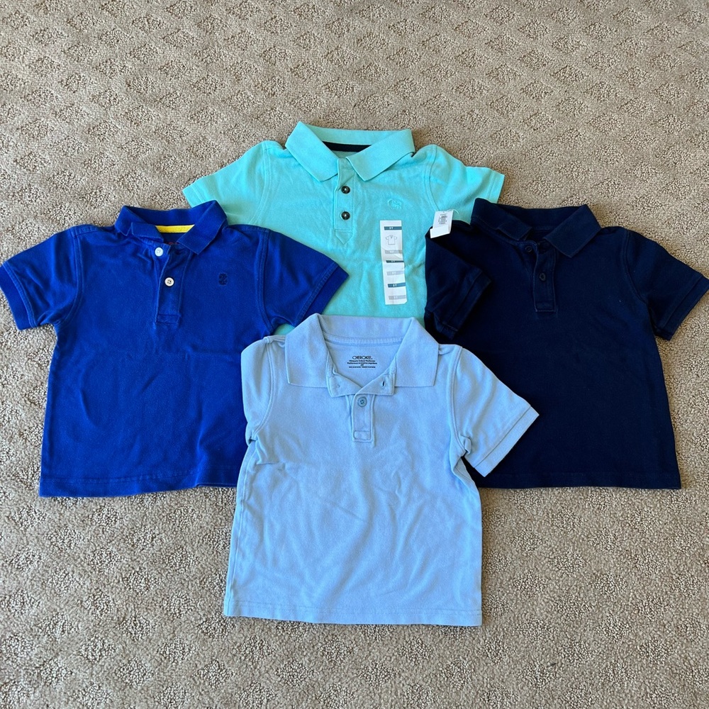 Four Polo Shirts Size 3T